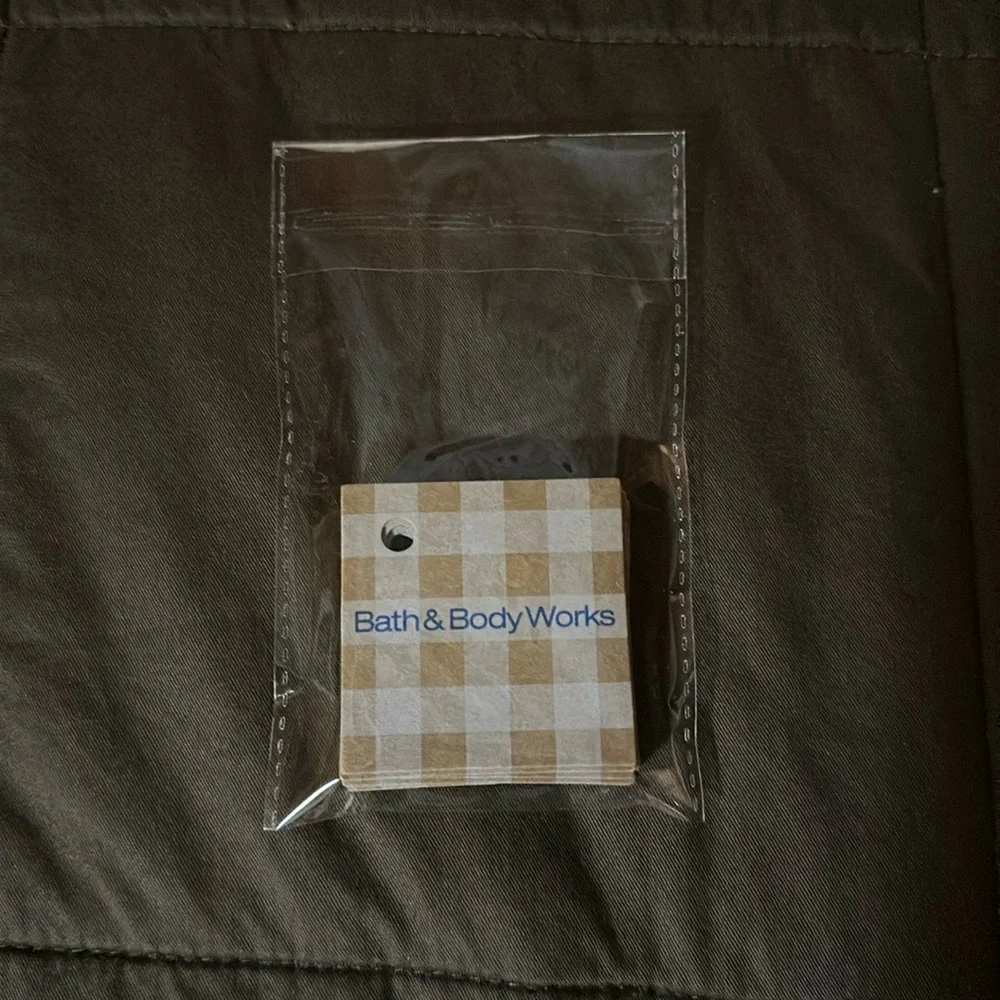Bath & Body Works Small Cardboard Gingham Gift Tags